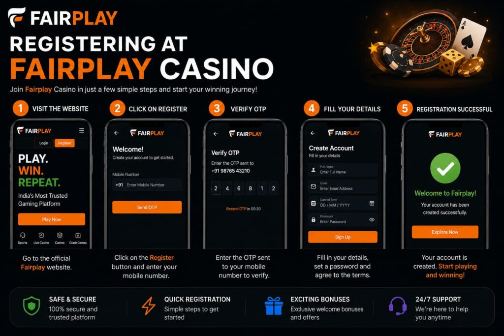 Registering at Fairplay Casino